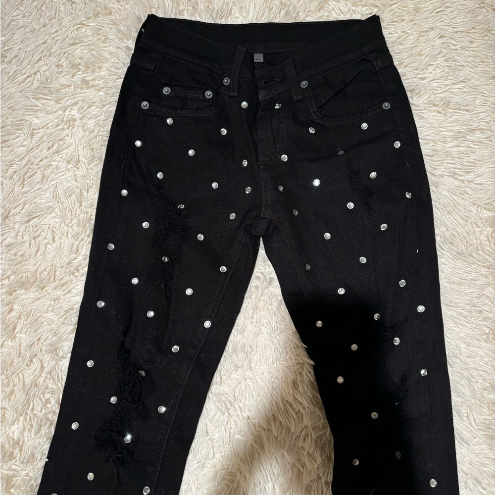 LF Carmar Bejeweled Ripped Jeans